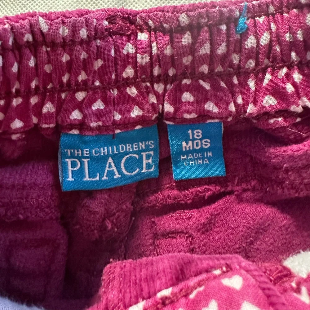 The Children’s Place Corduroy Ruffle Pants in Pink Girls Size 18 Months